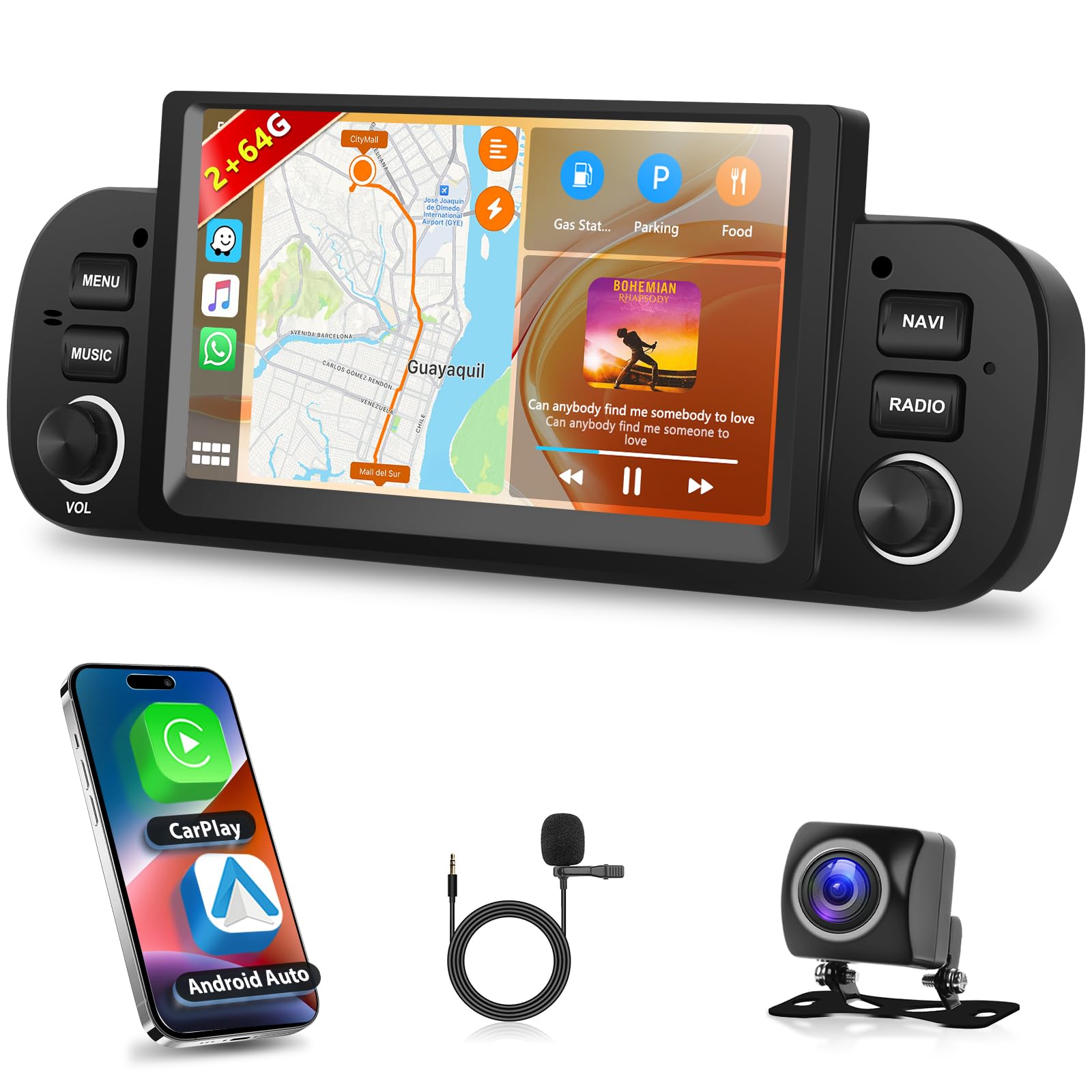 Motorsi Autoradio Carplay per Fiat Panda (2013-2020)