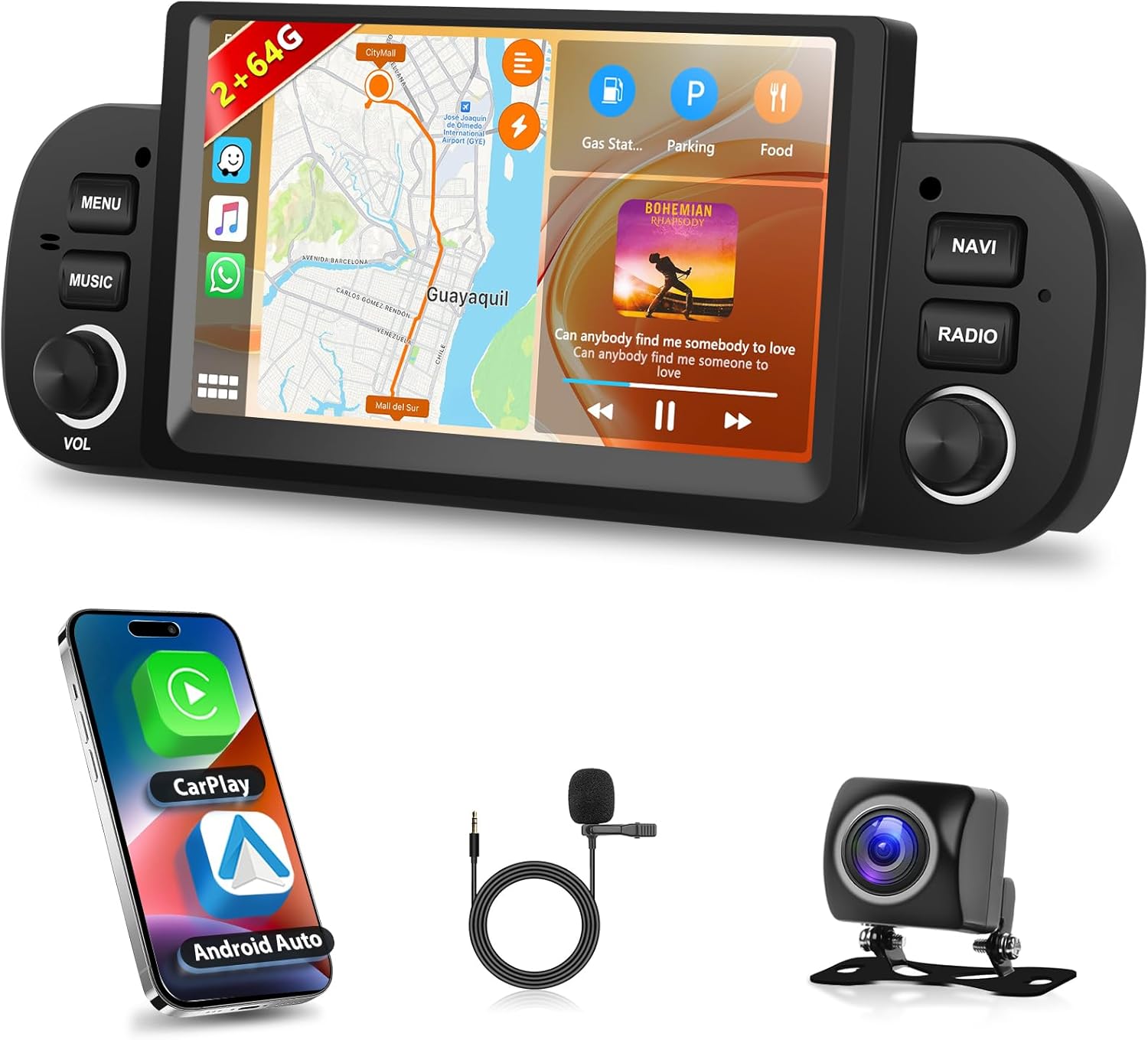 Motorsi Autoradio Carplay per Fiat Panda (2013-2020) - immagine 1