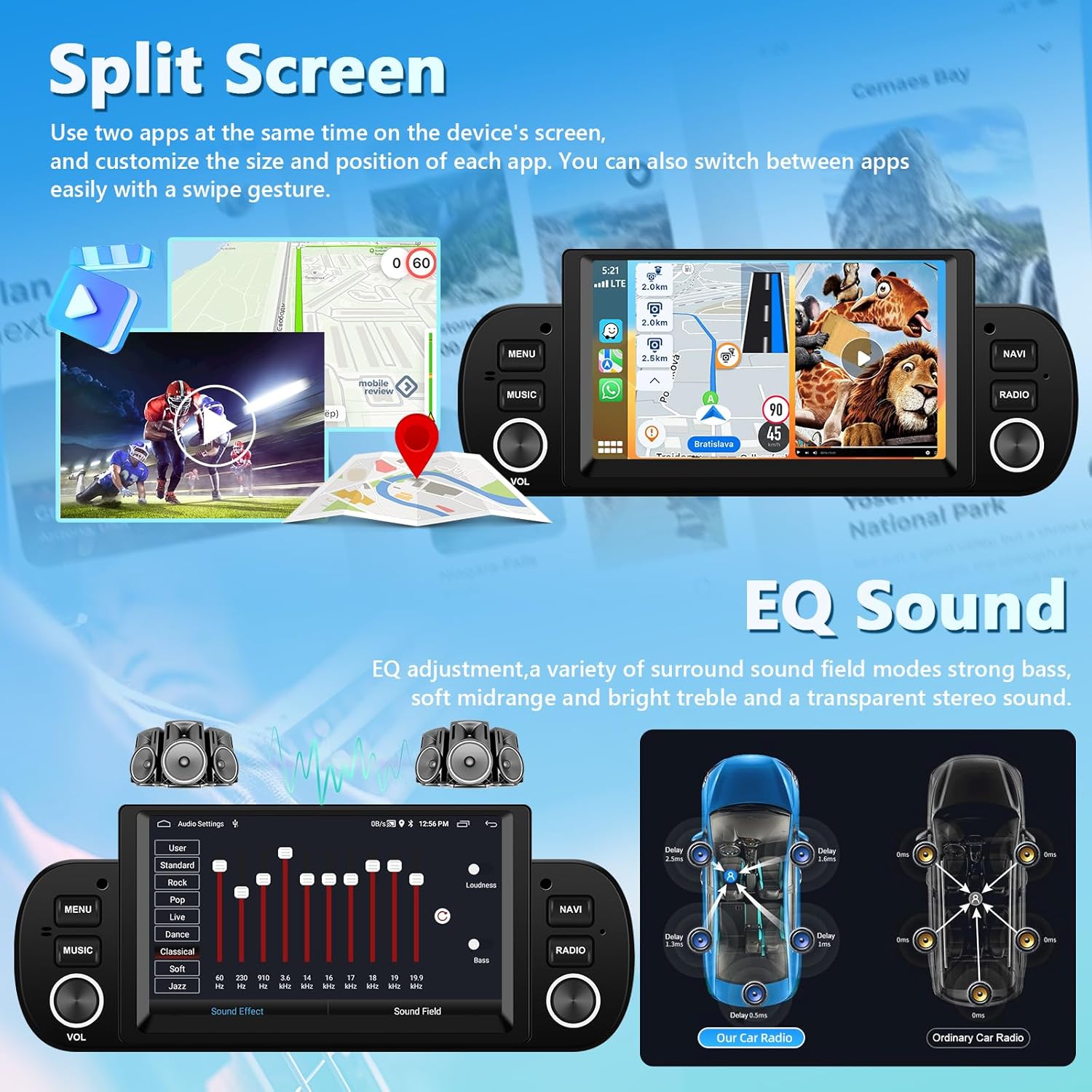 Motorsi Autoradio Carplay per Fiat Panda (2013-2020) - immagine 4