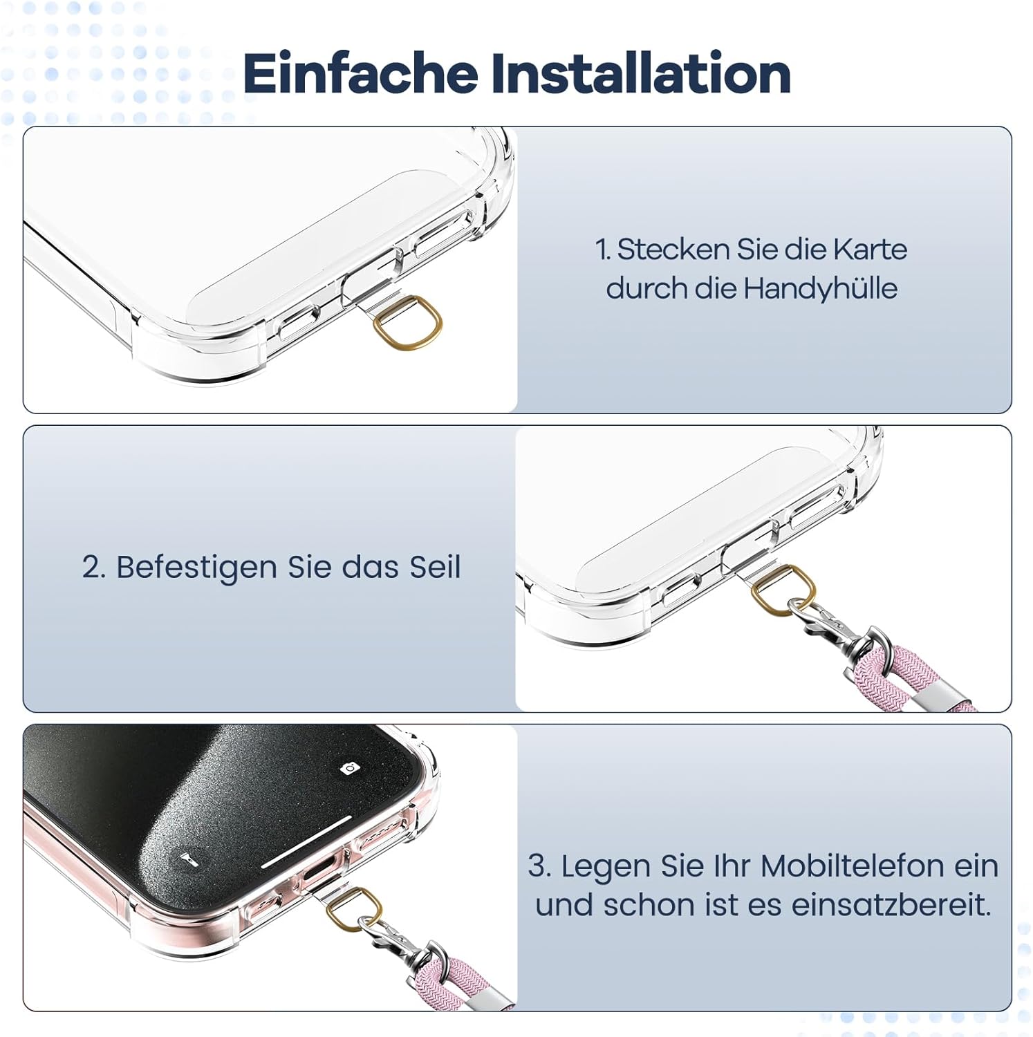 Cinturino Universale per Cellulare con 2 Toppe - immagine 4