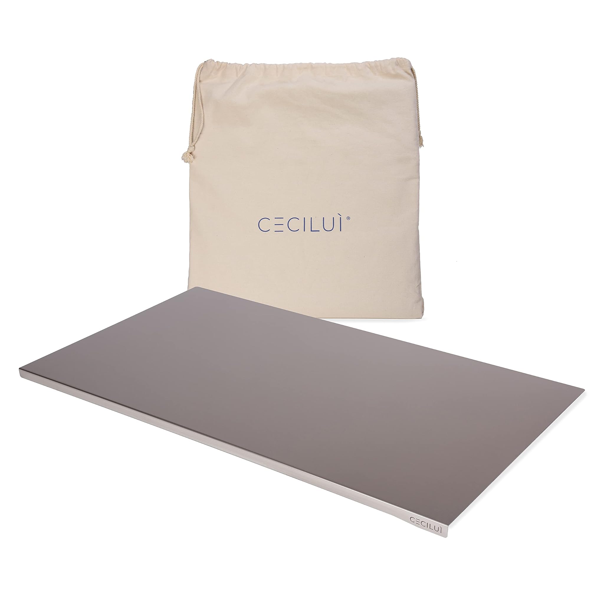 Ceciluì Spianatoia Acciaio Inox 90x50cm Made in Italy