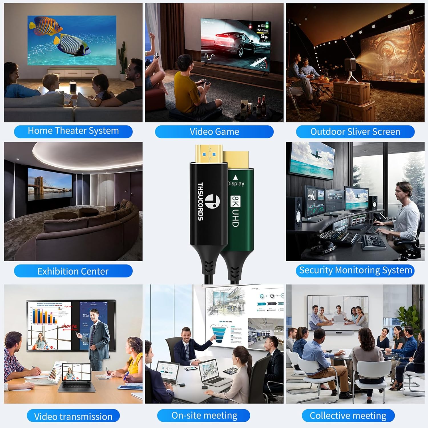 Cavo HDMI 2.1 Fibra Ottica 8K 5M - immagine 4