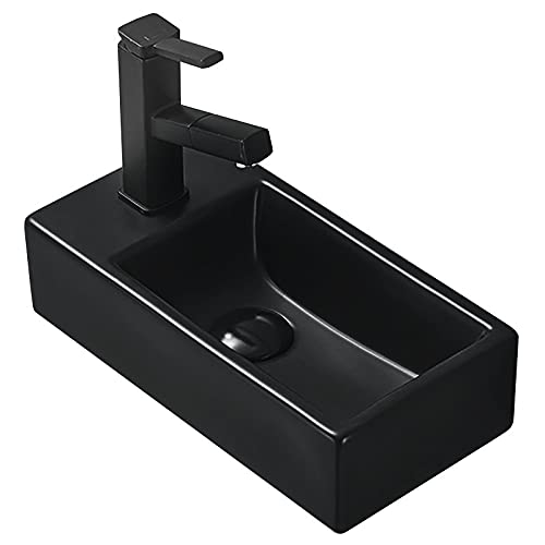 Mexen Inez 21484085R - Lavabo da bagno, colore: nero opaco