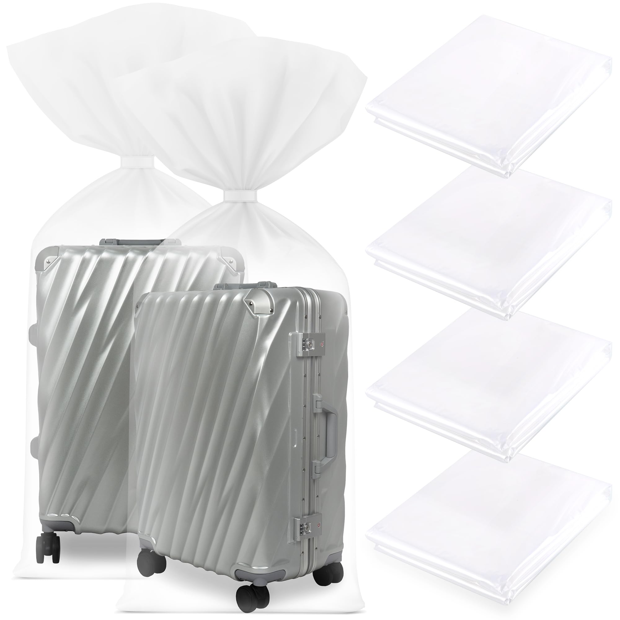 Hejo Sacchetti Plastica Trasparenti Extra Grandi (4 Pezzi)