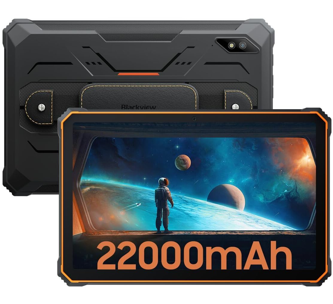 Blackview Active 8 Pro - Tablet Rugged 22000mAh, Arancione