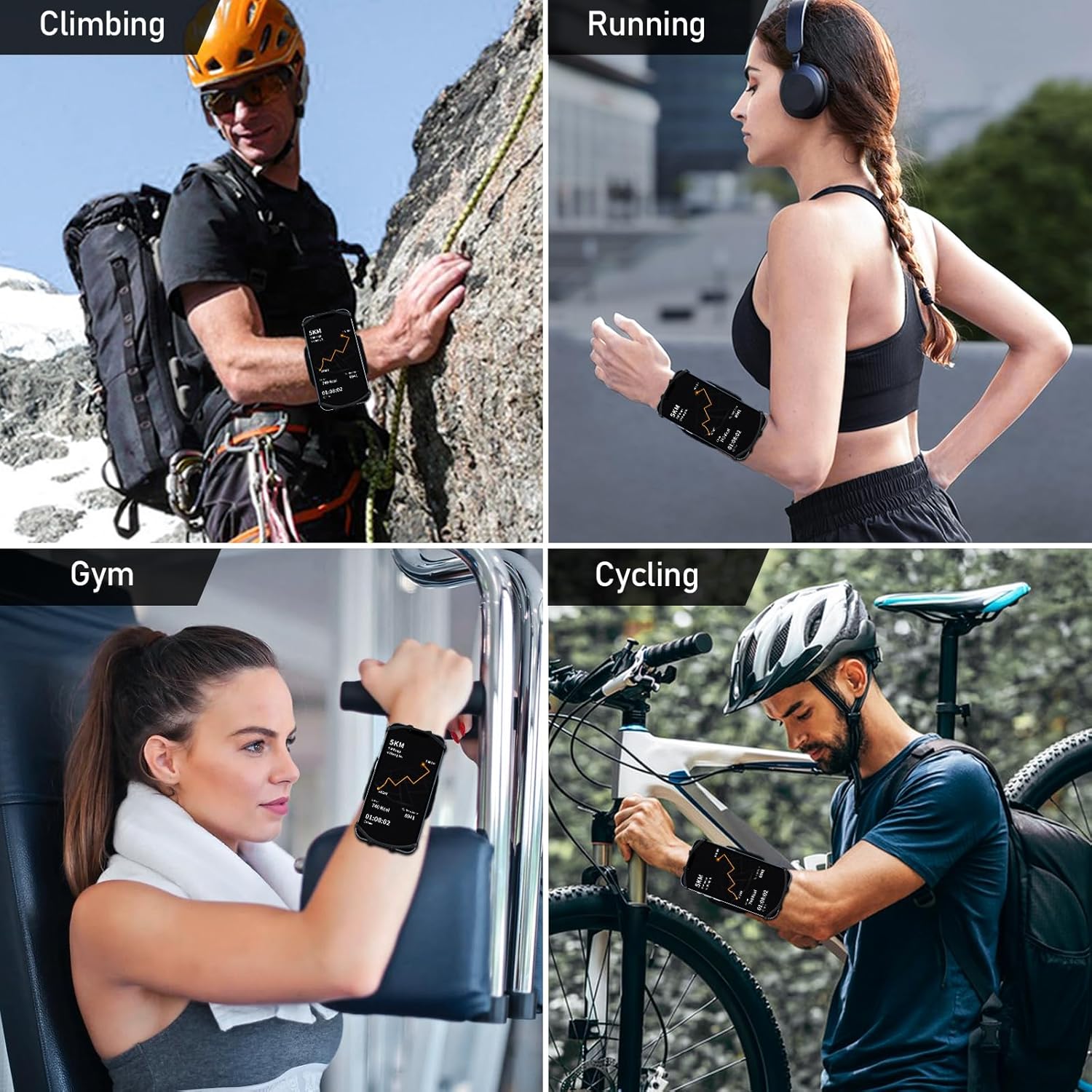 Hlomom Porta Cellulare Braccio Staccabile 360° - immagine 7