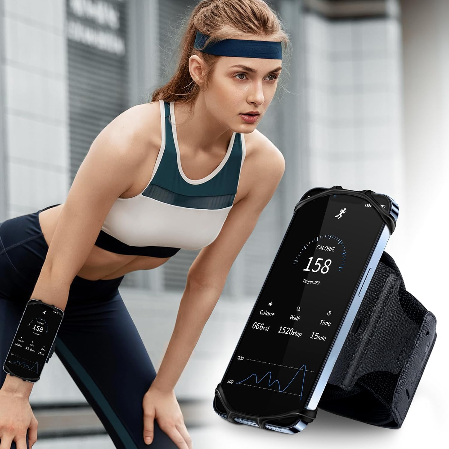 Hlomom Porta Cellulare Braccio Staccabile 360° - immagine 8