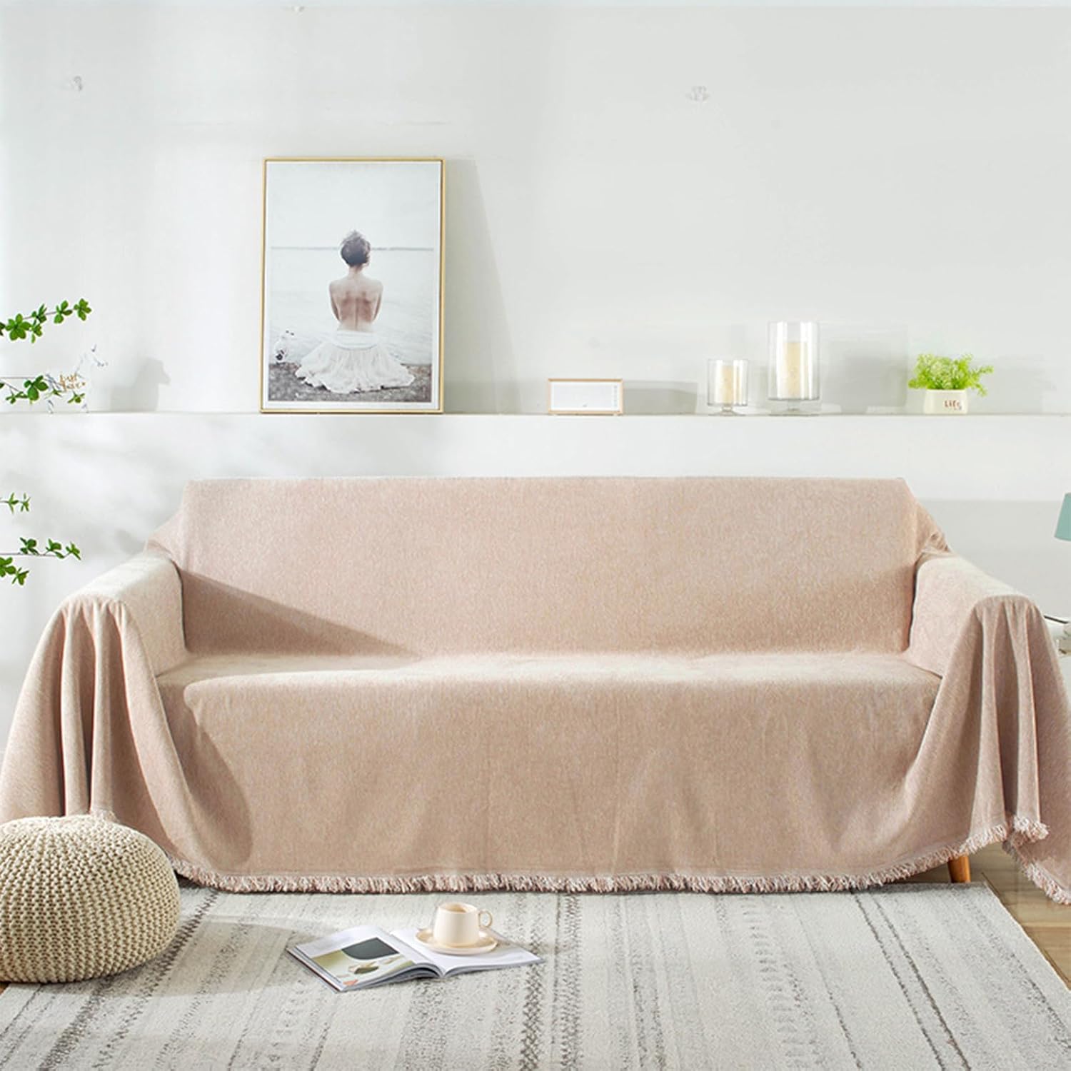 VanderHOME Copridivano in Ciniglia 180x280cm, Kaki