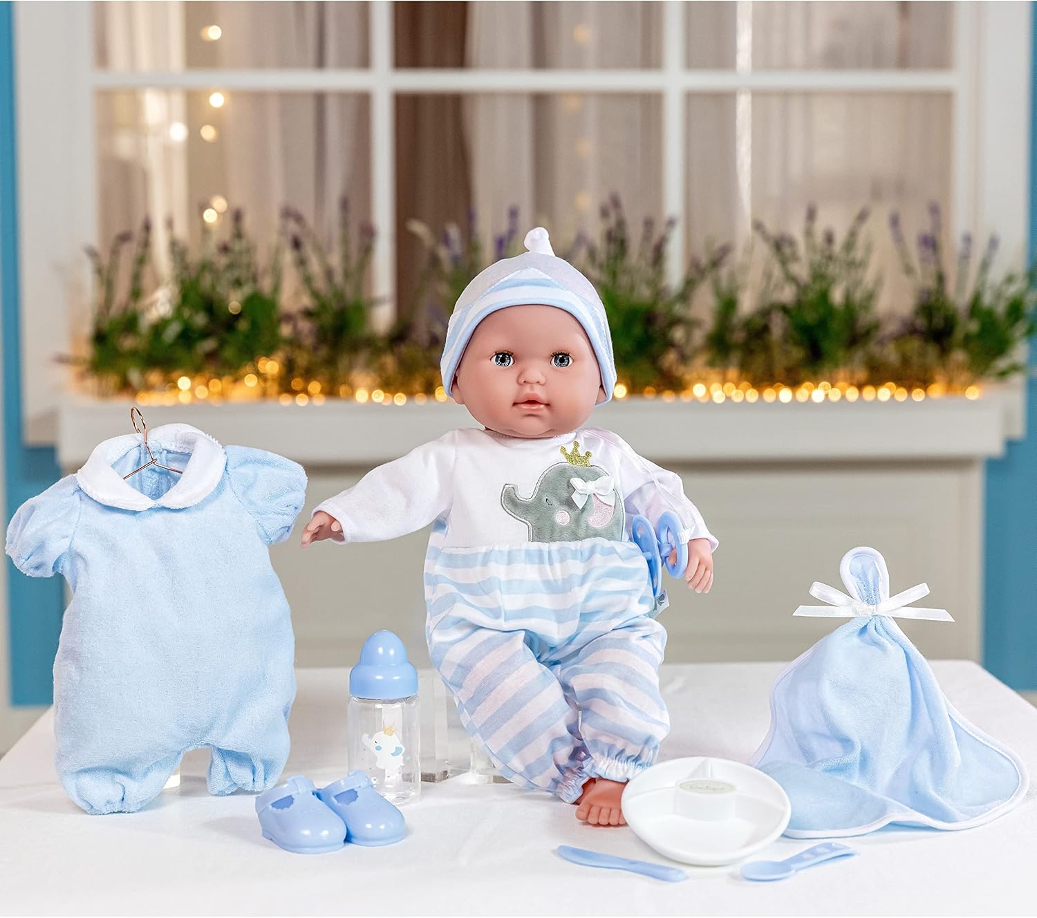 JC TOYS Berenguer- Bambola Bebè con Cambio e Accessori, 1 - immagine 7