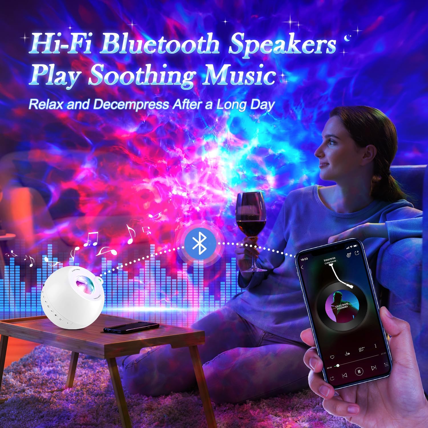 Proiettore Cielo Stellato per Bambini con Bluetooth - immagine 4