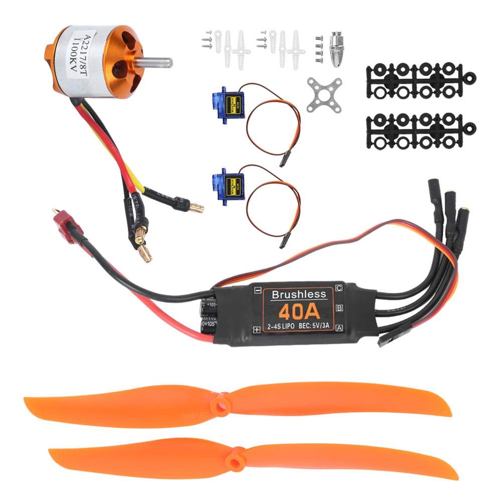 Dilwe Kit Alimentazione Aereo RC Motore Brushless 1100KV - immagine 2