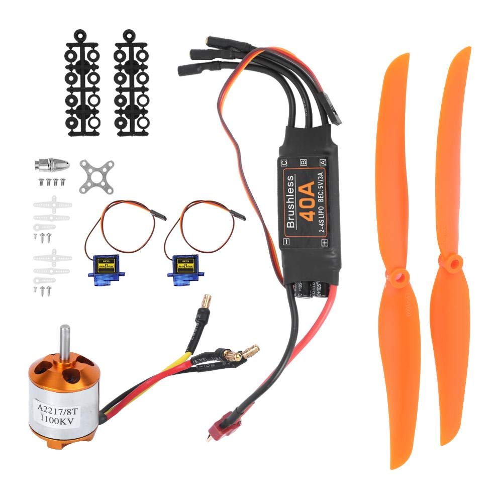 Dilwe Kit Alimentazione Aereo RC Motore Brushless 1100KV - immagine 3