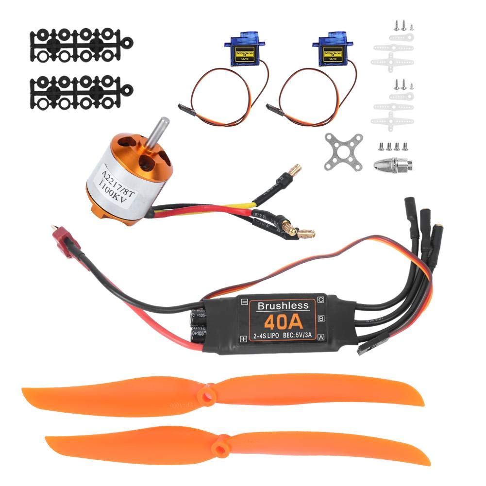 Dilwe Kit Alimentazione Aereo RC Motore Brushless 1100KV - immagine 4