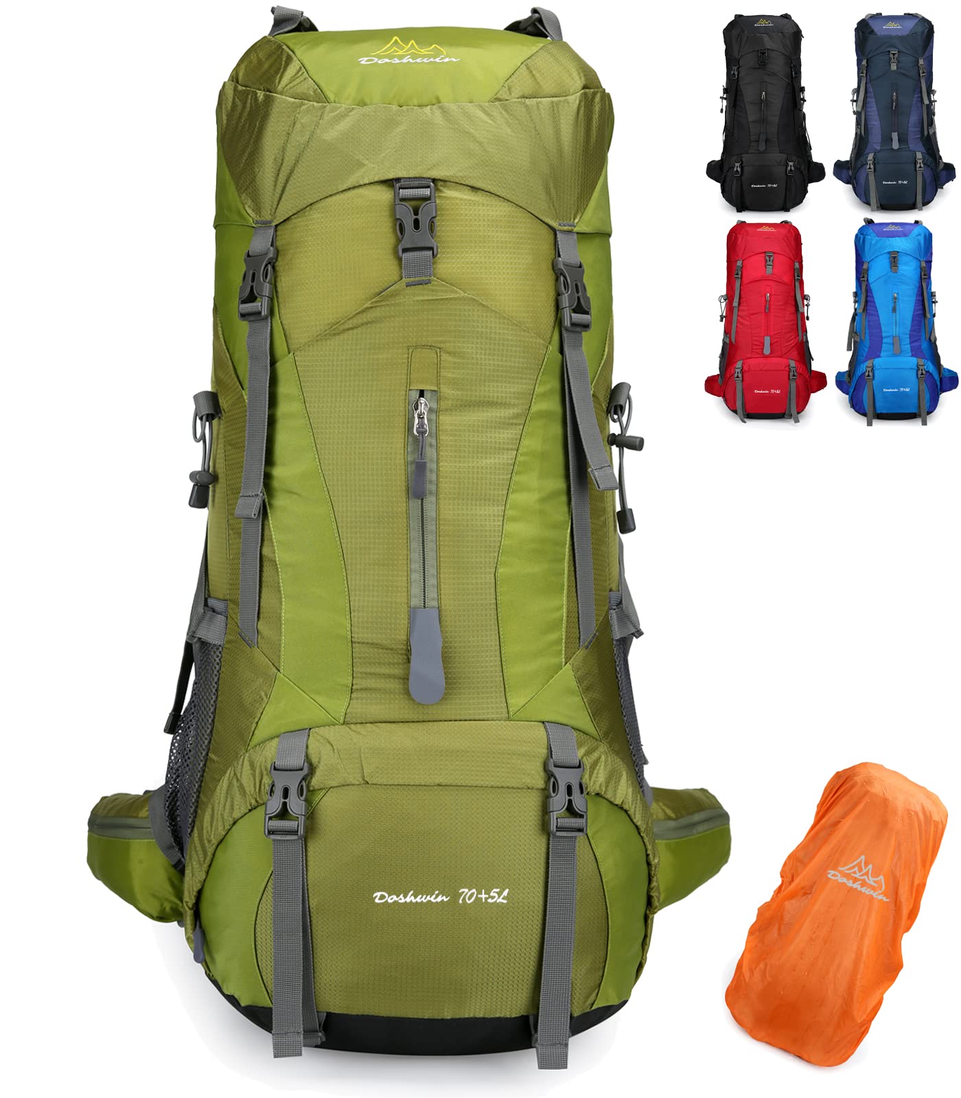 Doshwin Zaino da Campeggio Trekking 70+5L