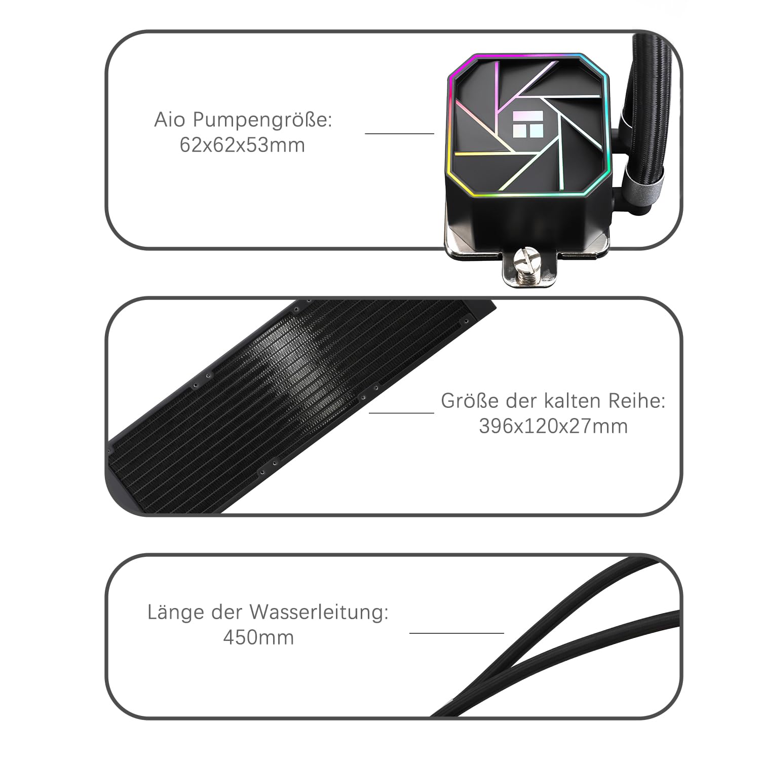 Aqua Elite 360 V3 - Raffreddamento CPU AIO ARGB - immagine 4