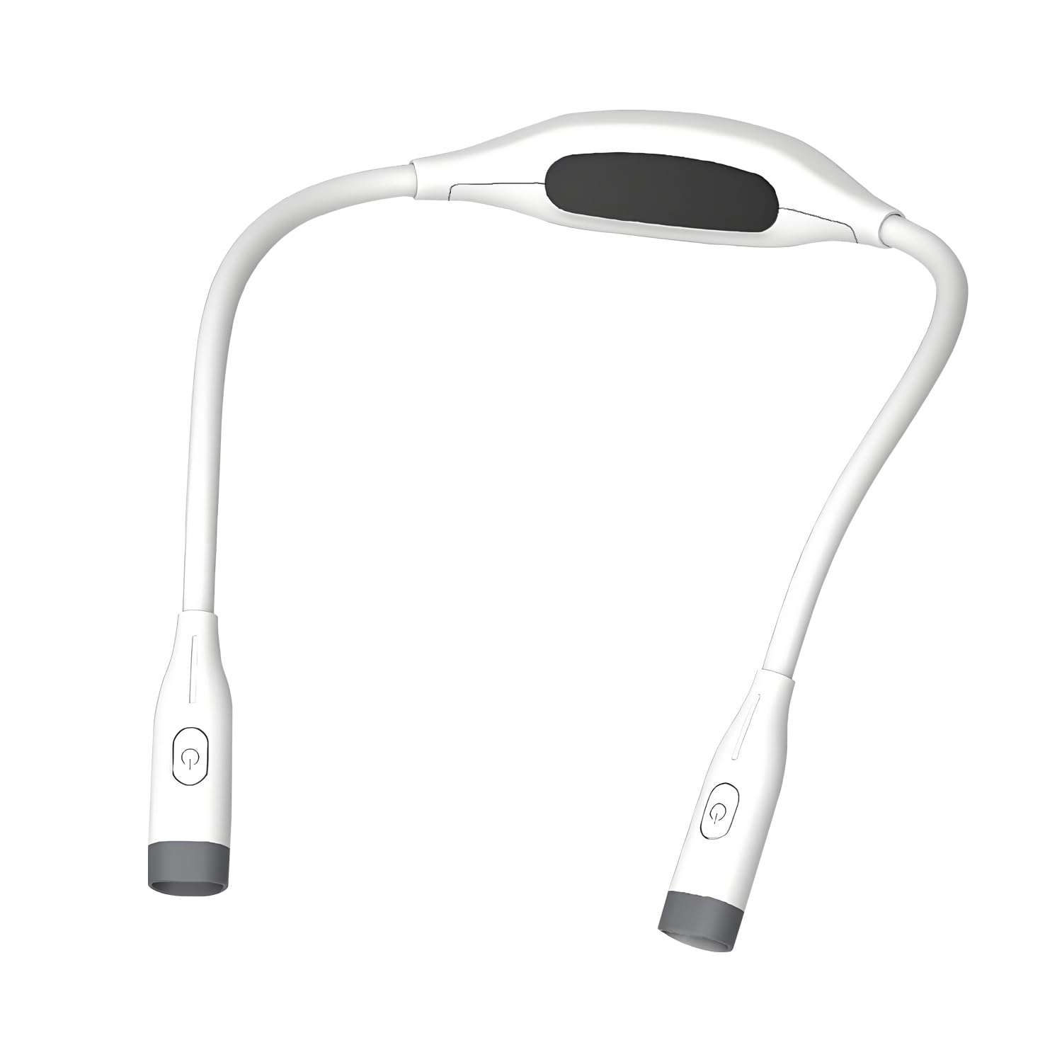 QUMOX Luce da lettura ricaricabile da collo, luce LED per leggere a letto, 3 modalità colore e regolazione continua, luce flessibile a mani libere per lavorare a maglia, fare lavoretti, campeggiare