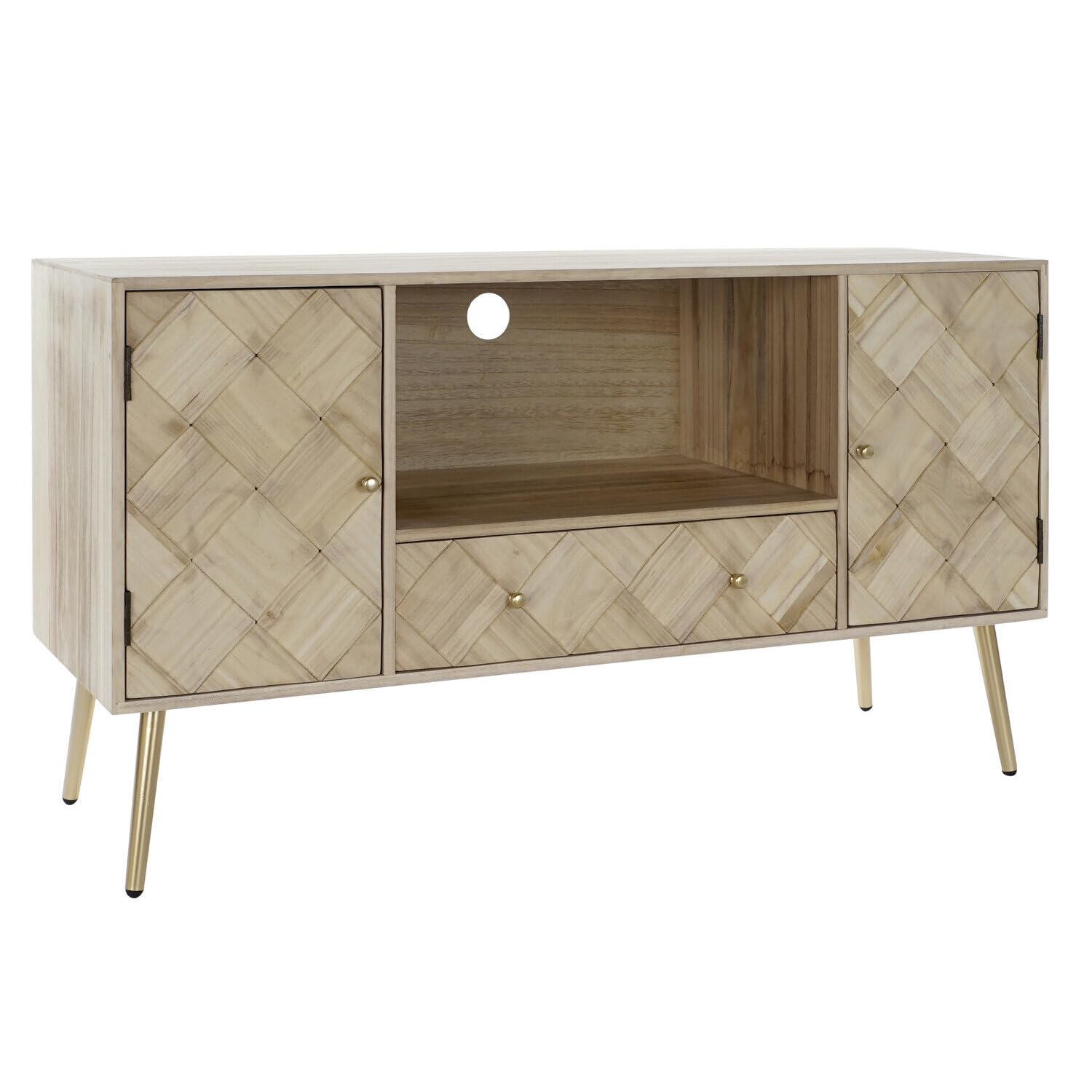 MUEBLE TV PAULOWNIA PINO 118X40X65 NATURAL_AlexandreHouse