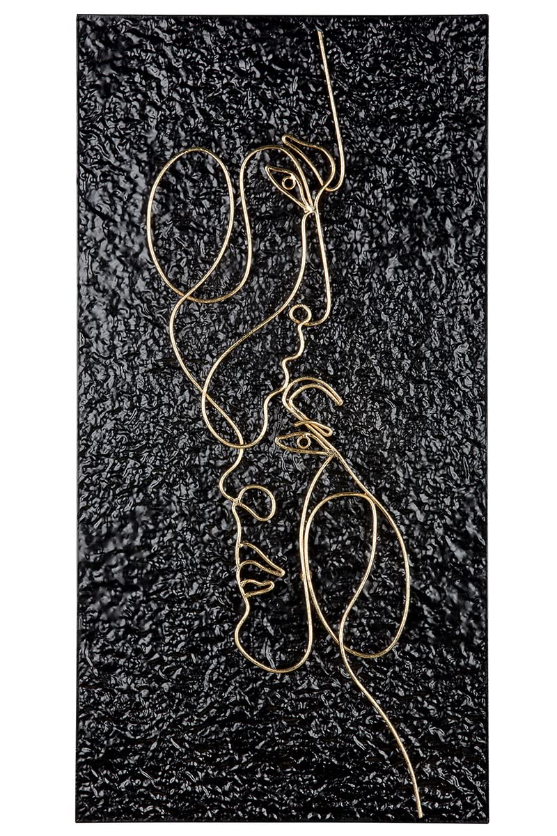 Casablanca Decorazione Parete Rilievo XL, Oro/Nero