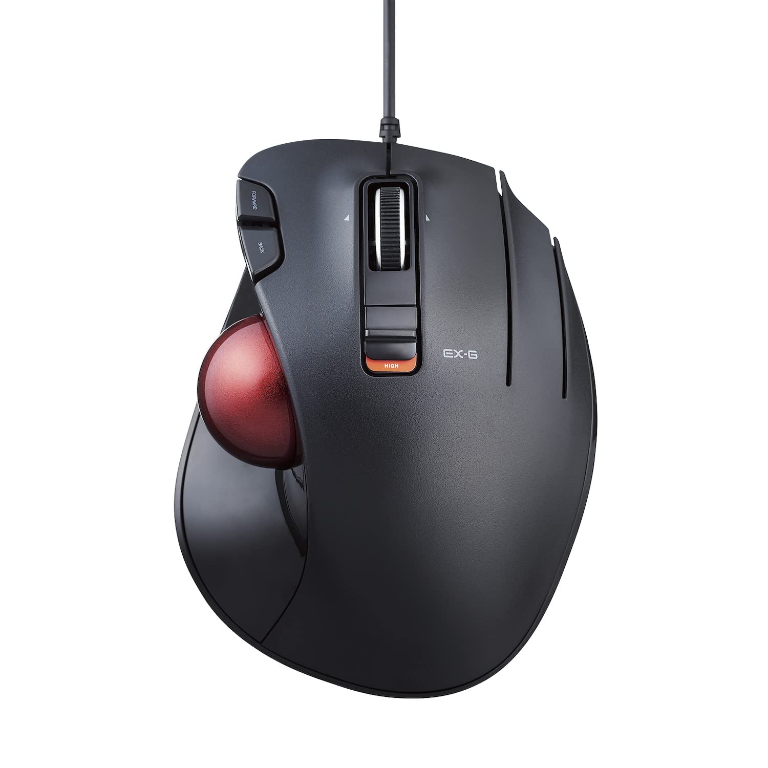 Elecom EX-G - Mouse Trackball Cablato Ergonomico