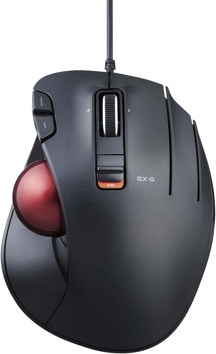 Elecom EX-G - Mouse Trackball Cablato Ergonomico - immagine 1