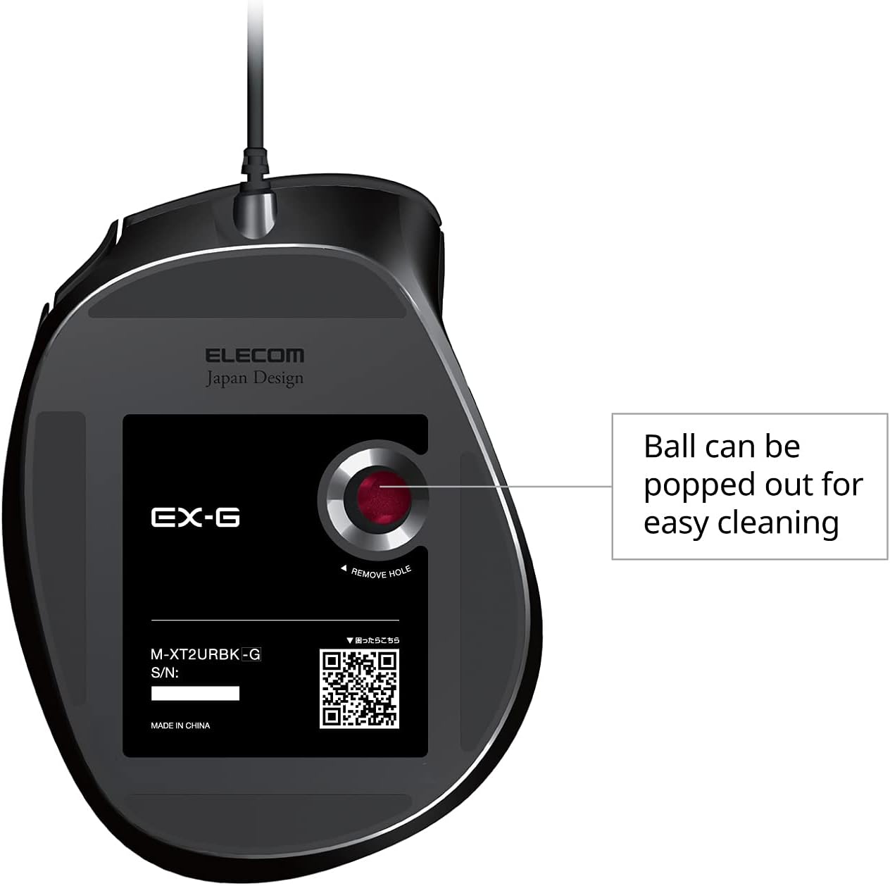 Elecom EX-G - Mouse Trackball Cablato Ergonomico - immagine 6