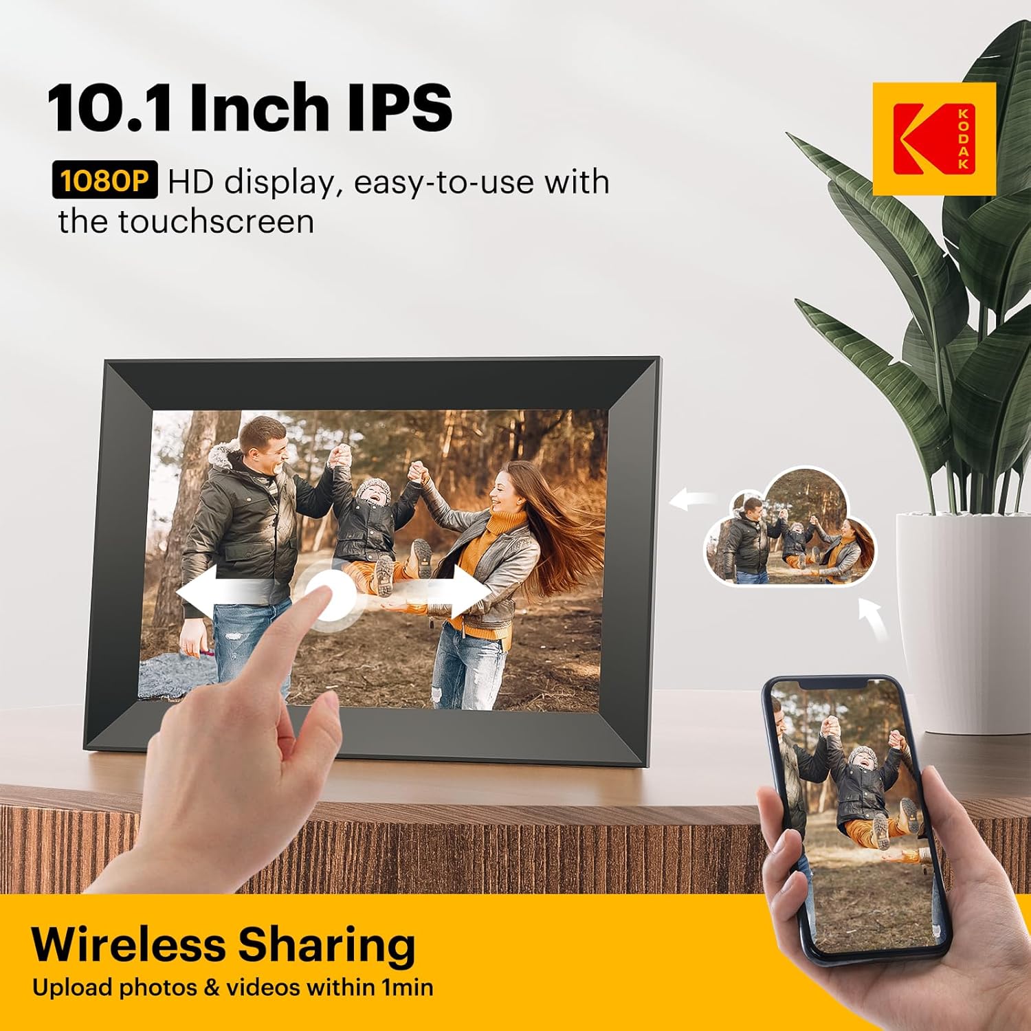 Kodak Cornice Digitale WIFI 10.1 Pollici IPS Touch - immagine 3