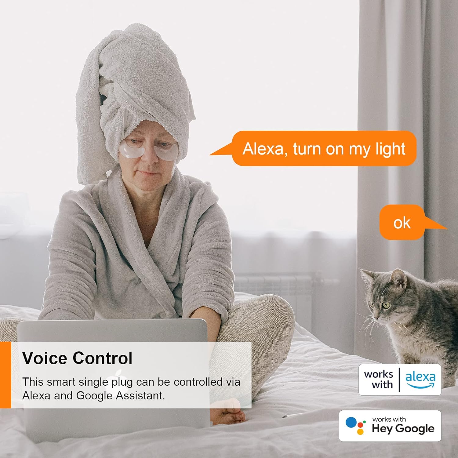 Presa Intelligente Wifi 16A Smart Plug (Type F), 2 Pezzi - immagine 3