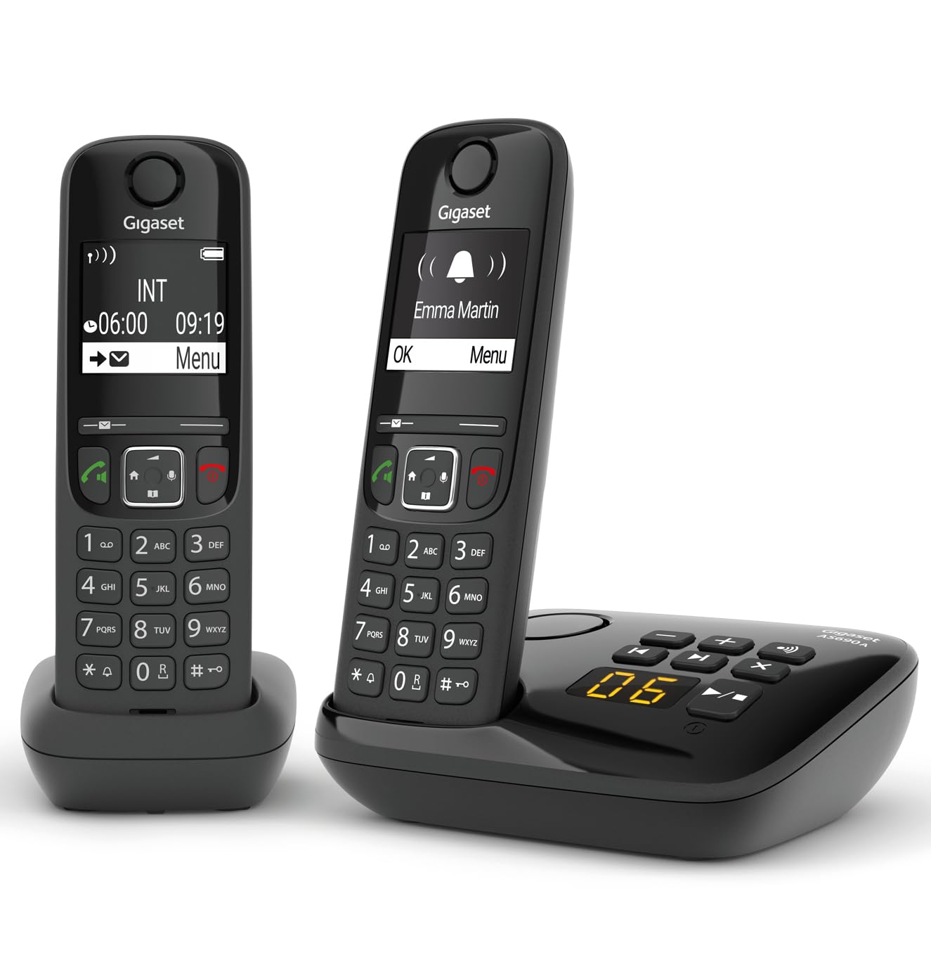 Gigaset AS690A Duo - Telefono Cordless con Segreteria