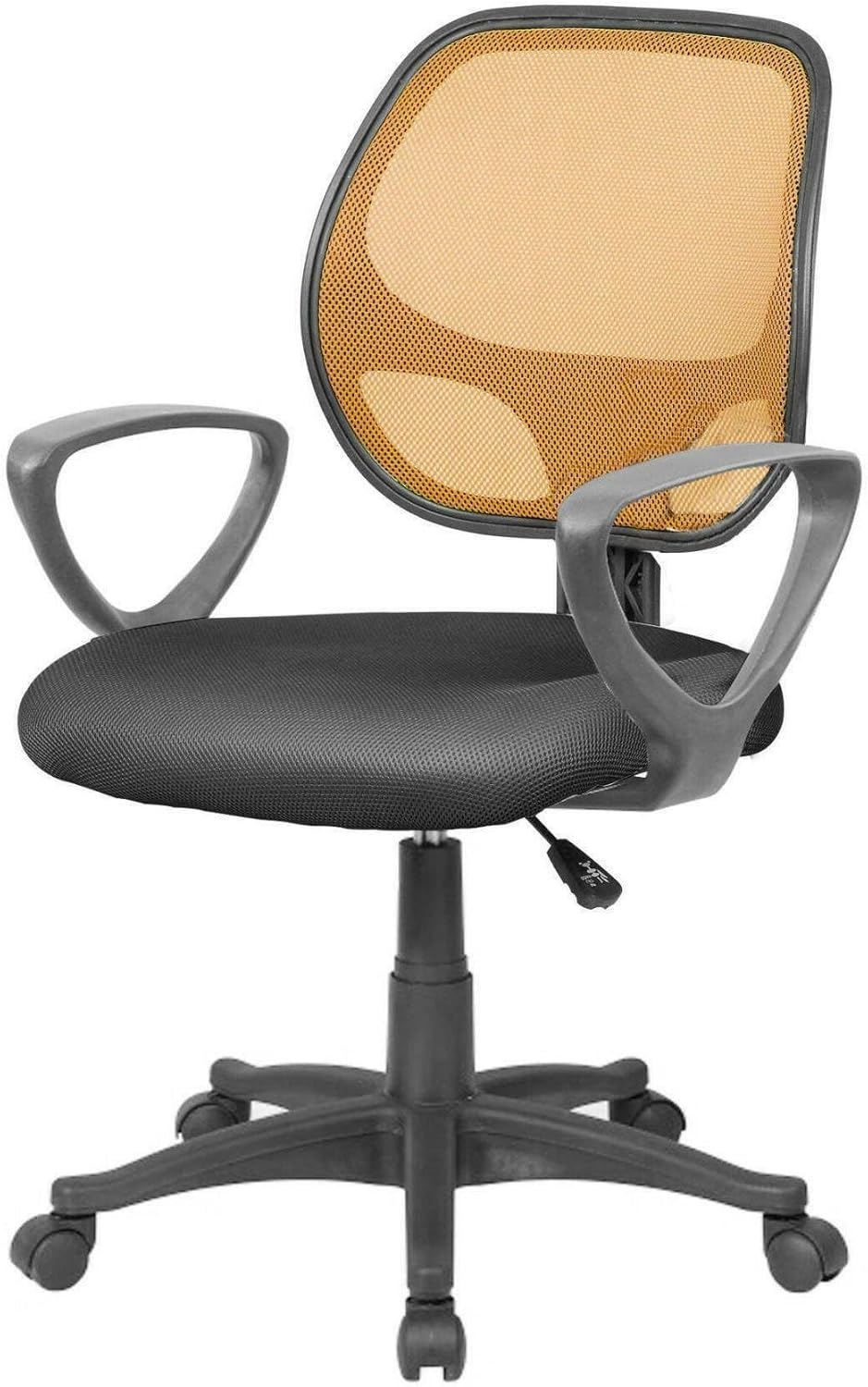 Dmora Sedia da Ufficio Filiberta Nera con Ruote - immagine 1