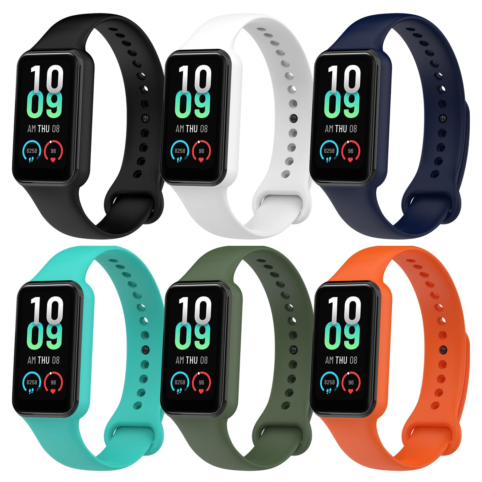 BDIG Cinturini per Amazfit Band 7 - 6 Pezzi