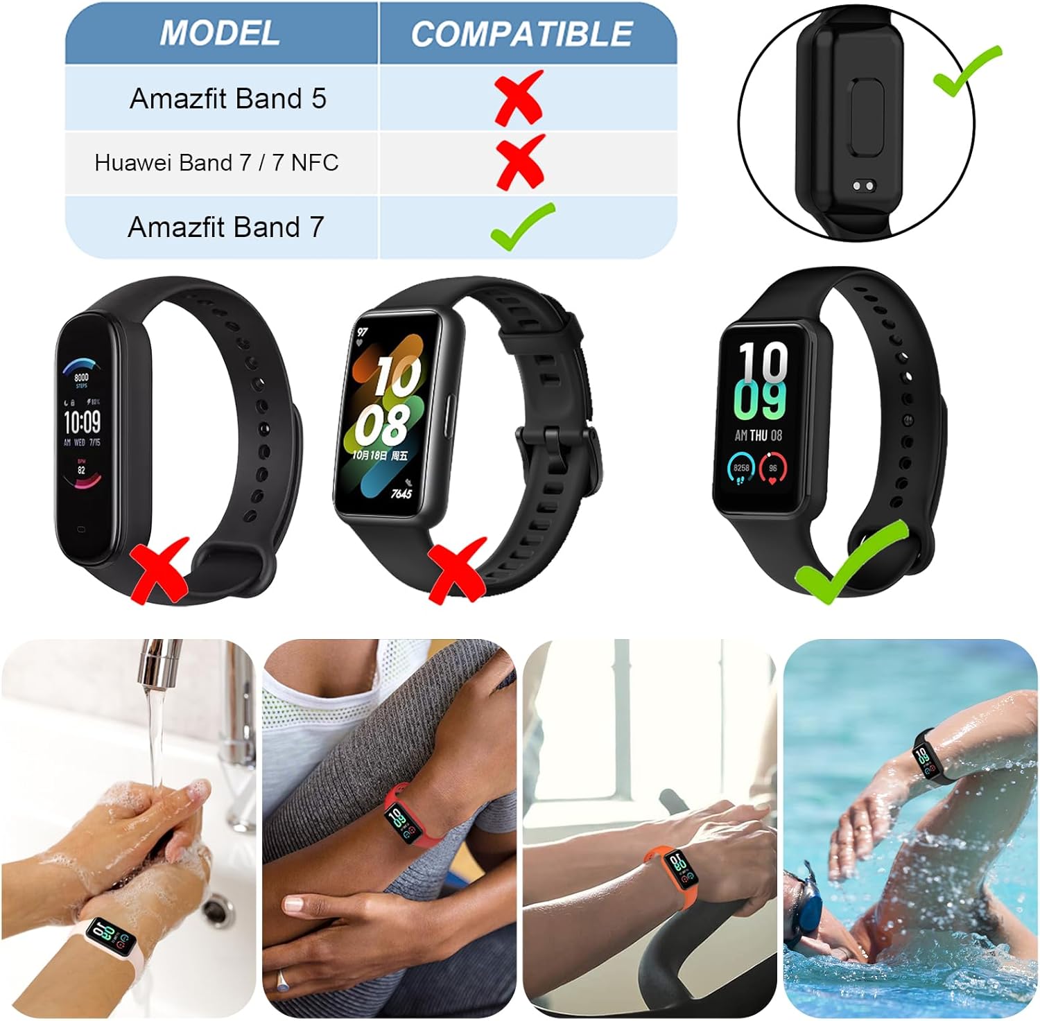 BDIG Cinturini per Amazfit Band 7 - 6 Pezzi - immagine 5