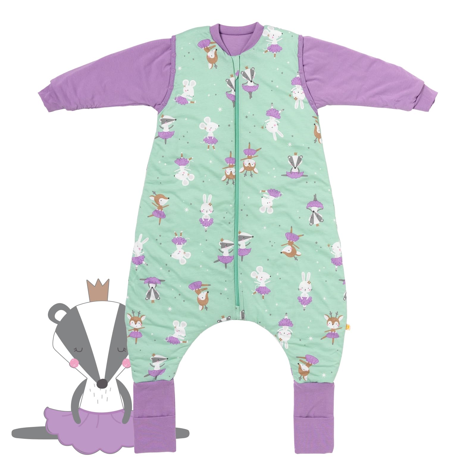 Schlummersack Sacco Nanna con Piedini 2.5 Tog 90cm Ballerina