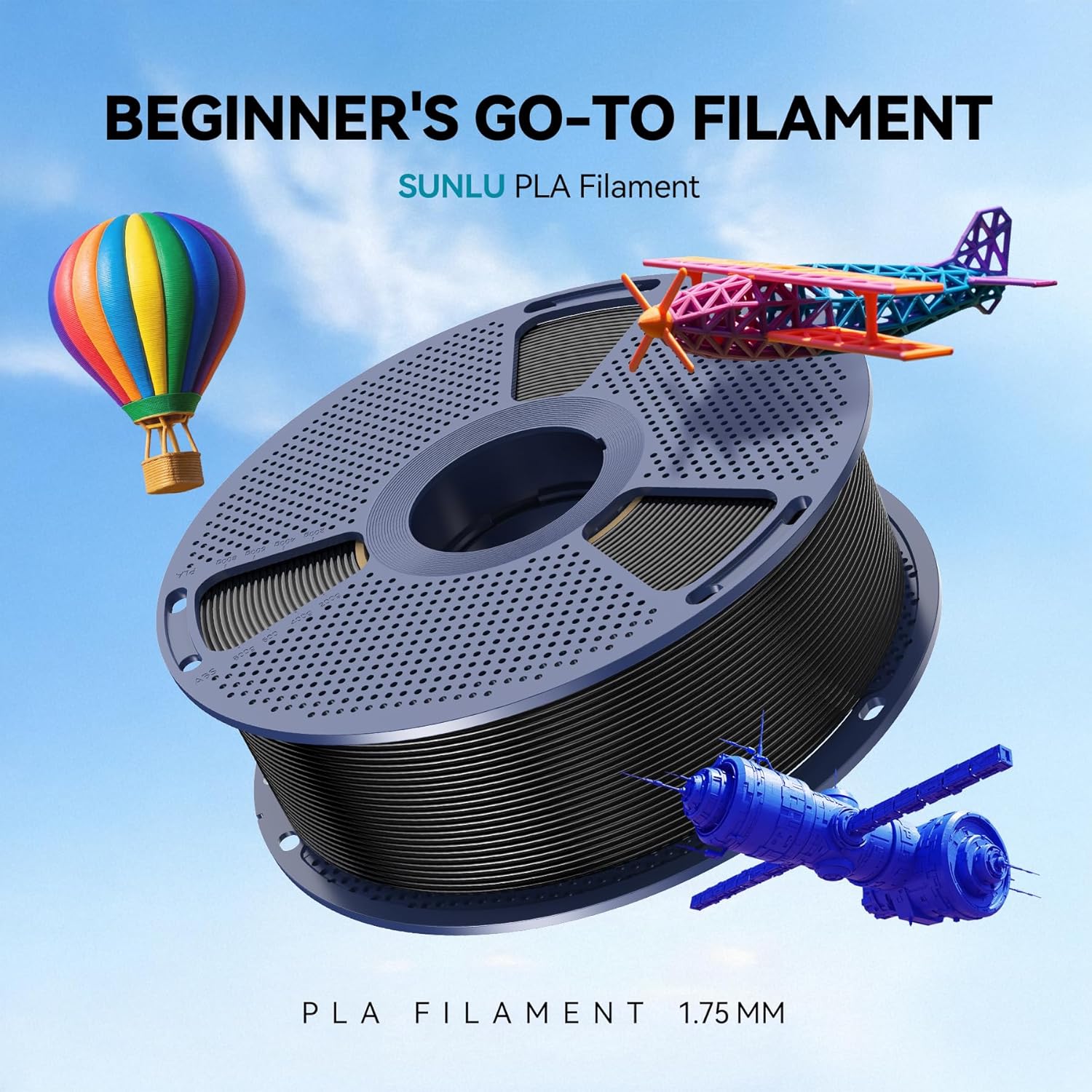 Sunlu 10KG Filamento PLA 1.75mm per Stampante 3D - immagine 2