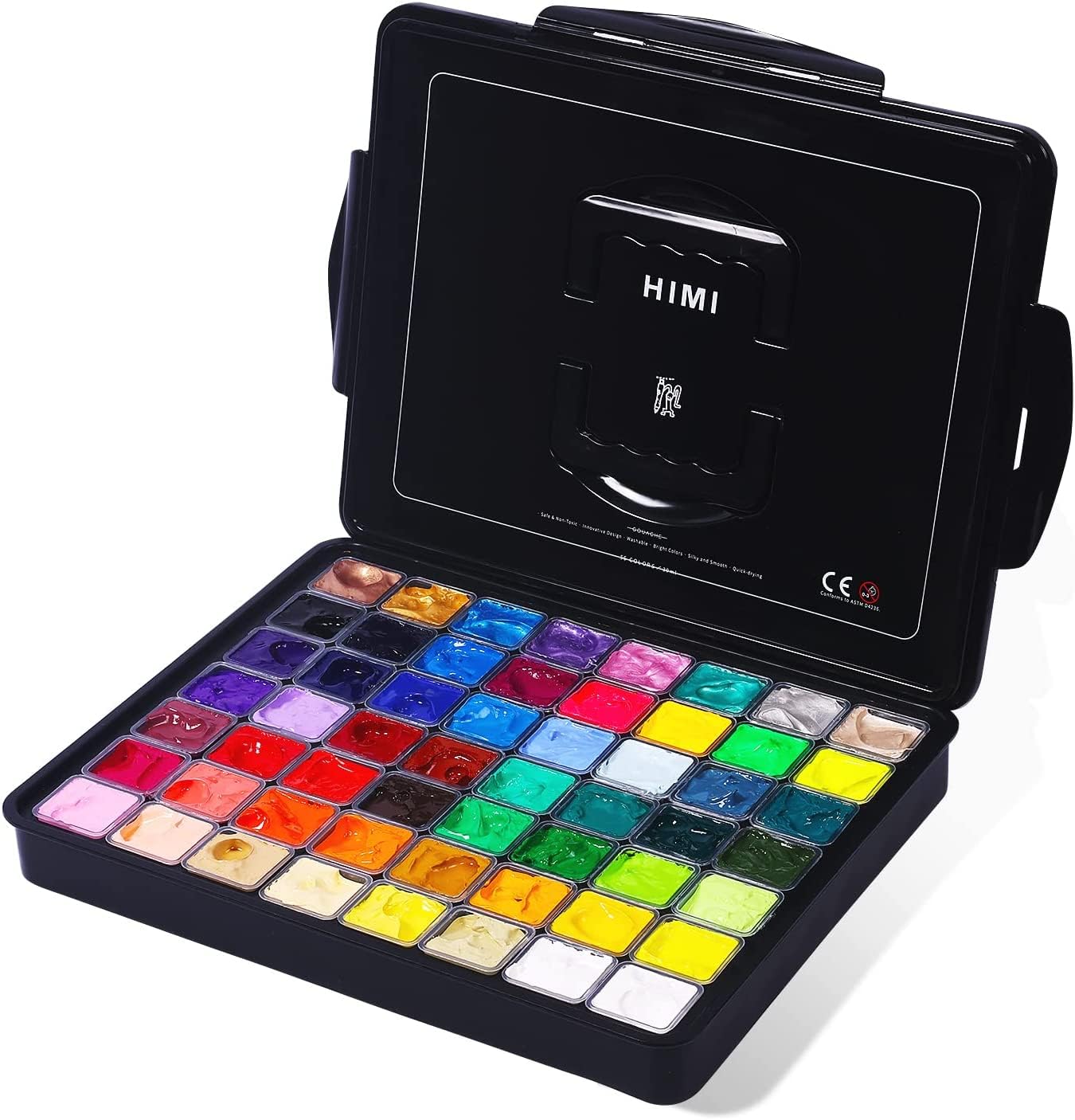 HIMI Pittura a Guazzo Set 56 Colori 30ml