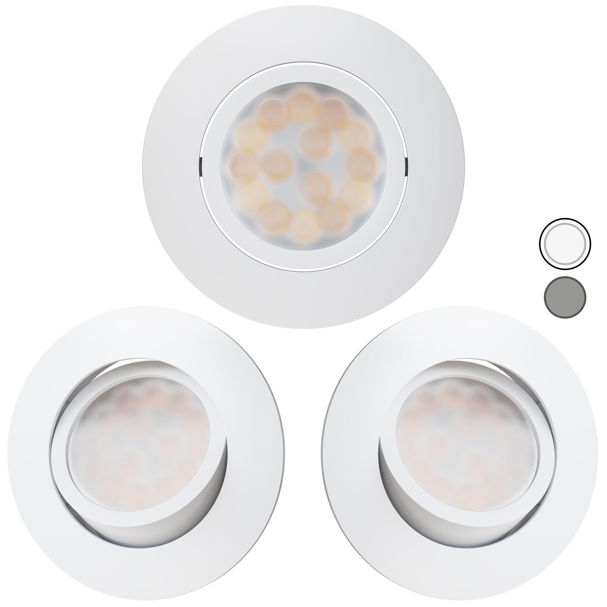 Scandinavian home Set 3 Faretti Incasso LED WarmDim 230V