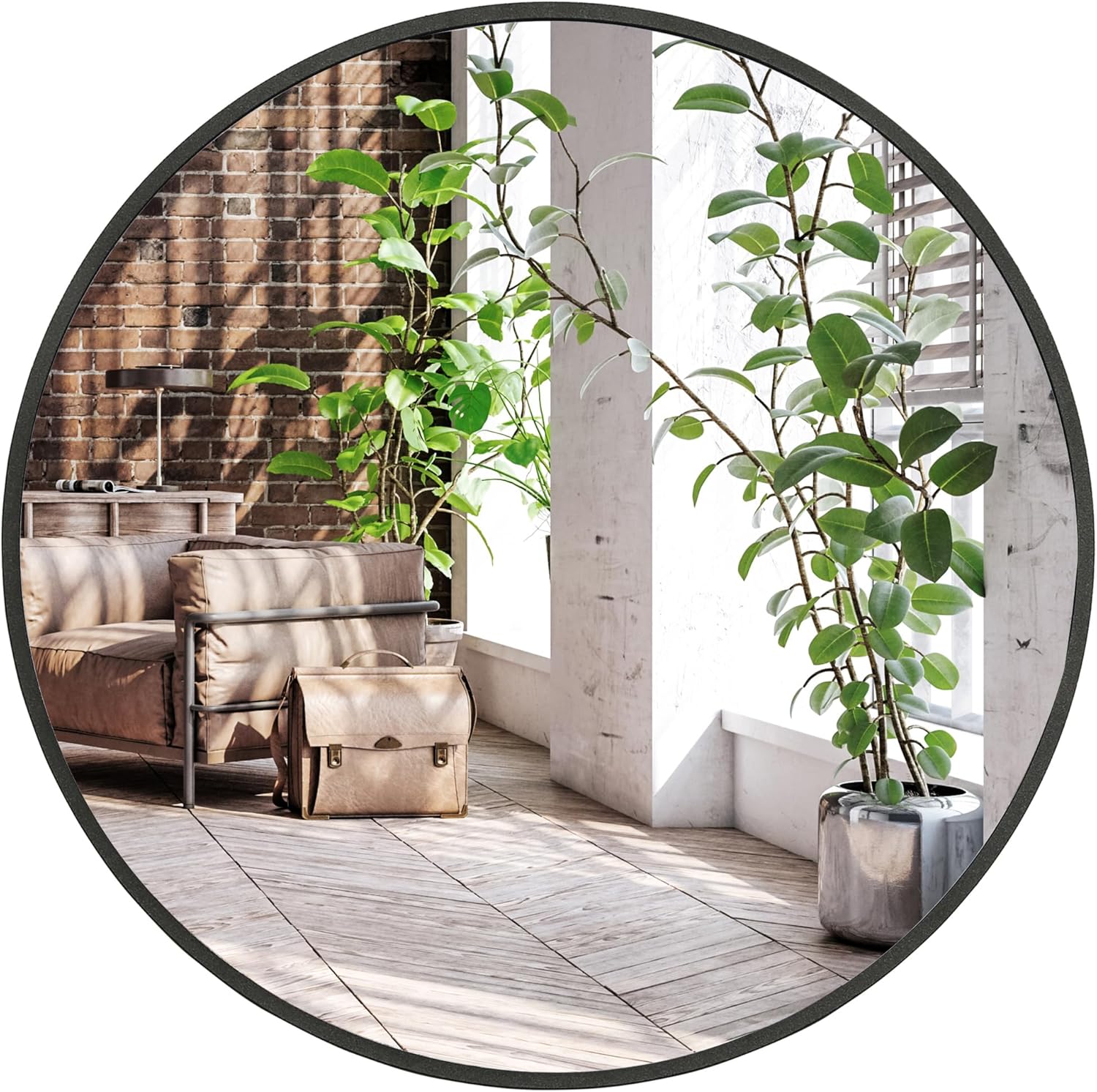 Americanflat Specchio Rotondo da Parete 81,2 cm - immagine 2