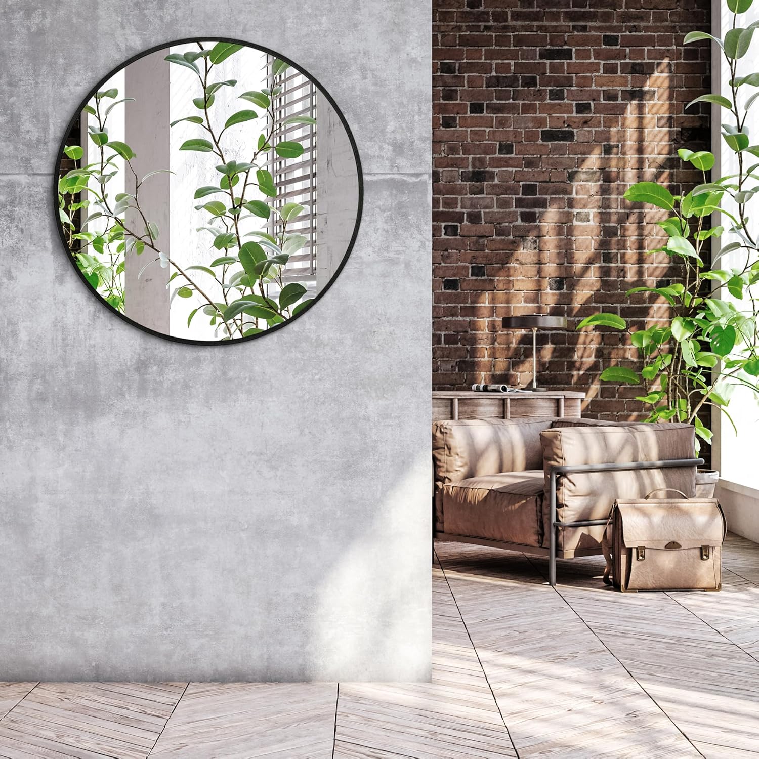 Americanflat Specchio Rotondo da Parete 81,2 cm - immagine 8