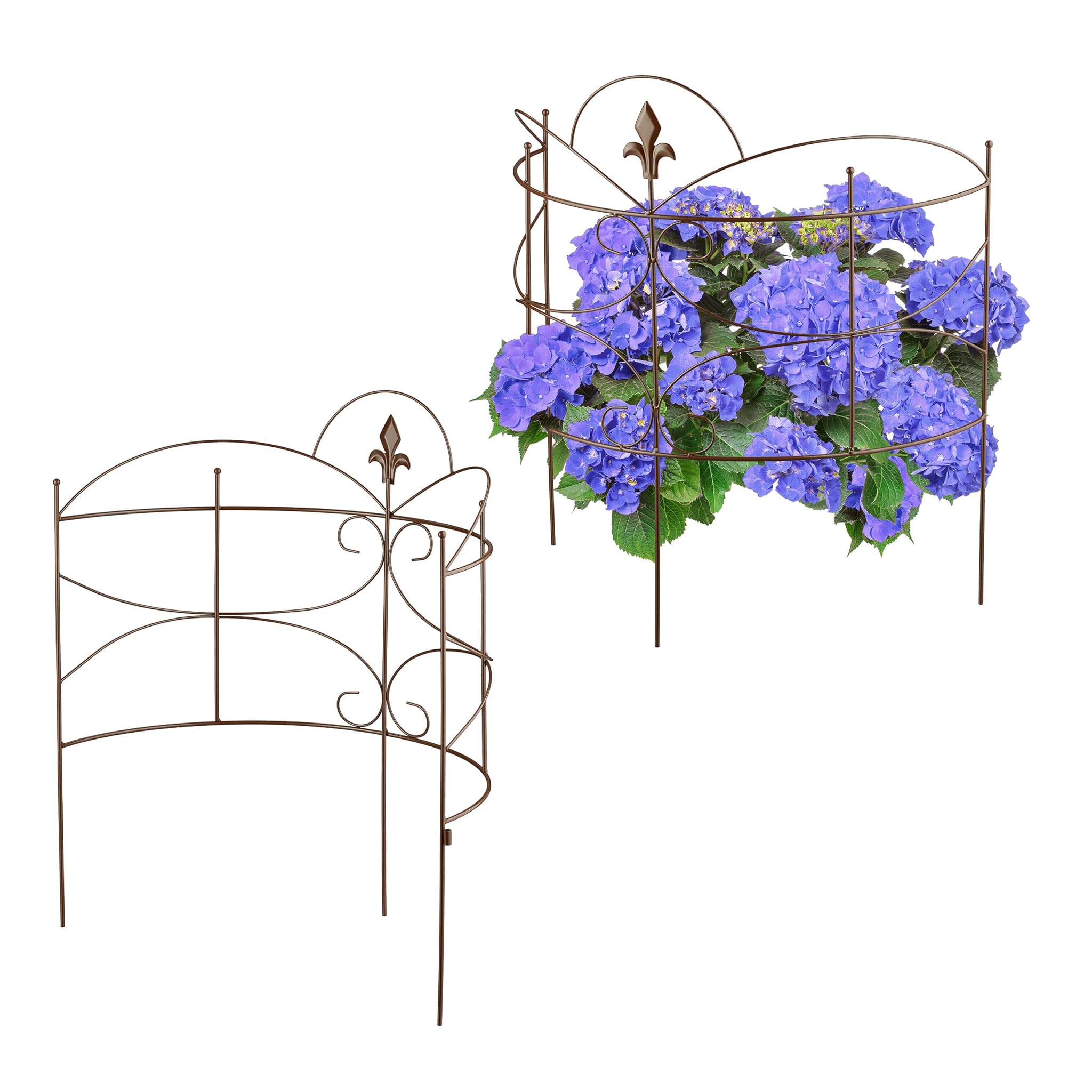 Relaxdays Supporto per Arbusti - 2 Tralicci da Giardino