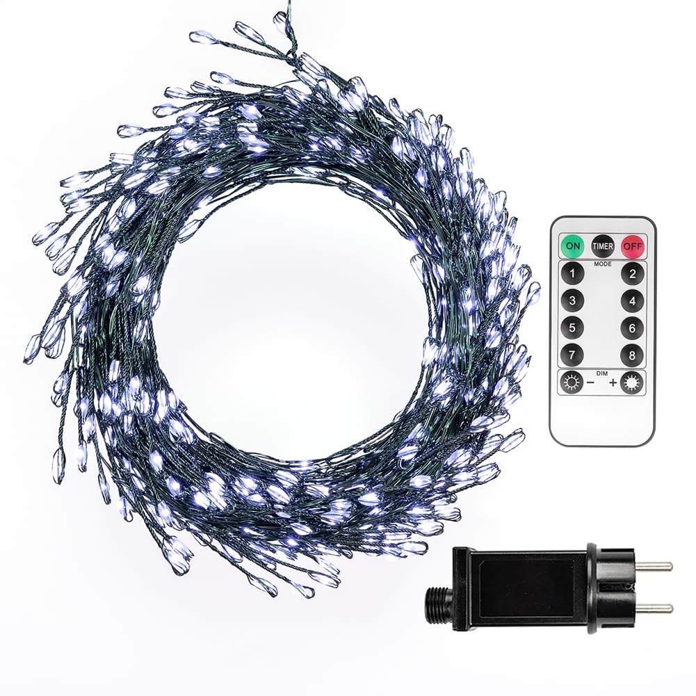 Zeluxdot Catena Luminosa 15m 500 LED Bianco Freddo