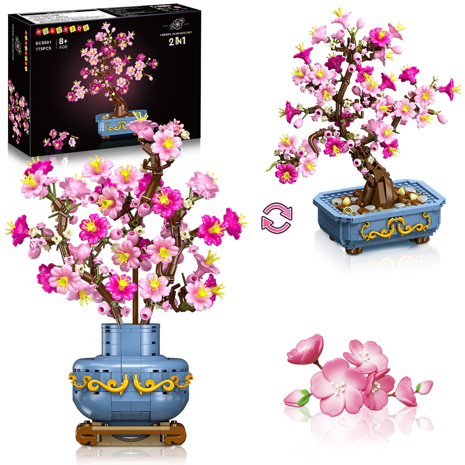 Hogokids - Set Bonsai Fiori di Ciliegio 2 in 1