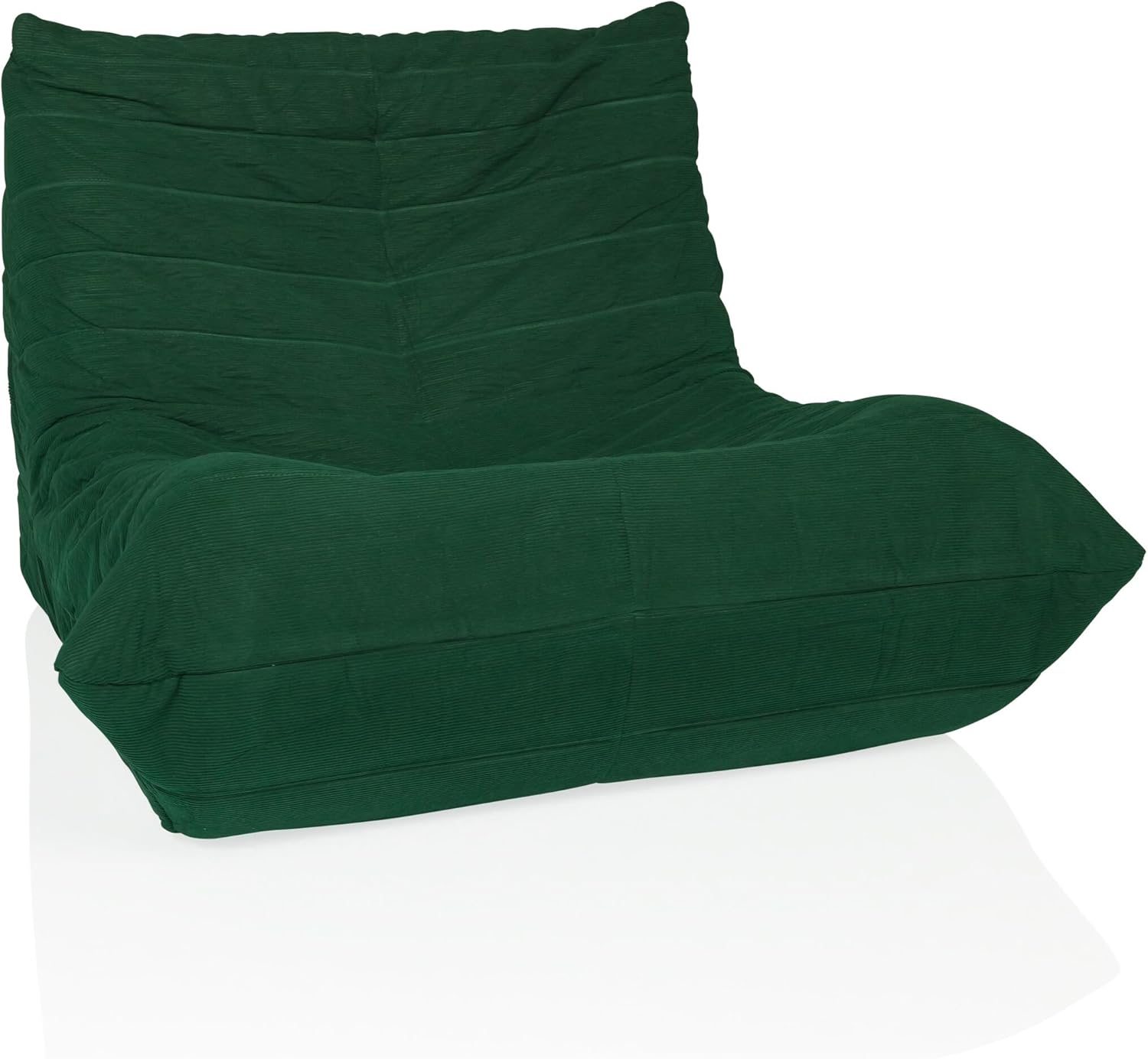 Hjh Living Divano a Sacco SITZOLO, Verde Scuro