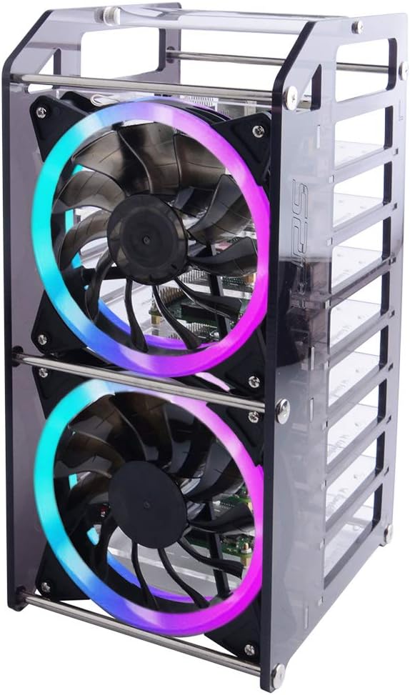 Geeekpi Raspberry Pi Cluster Custodia 8 Strati - immagine 1