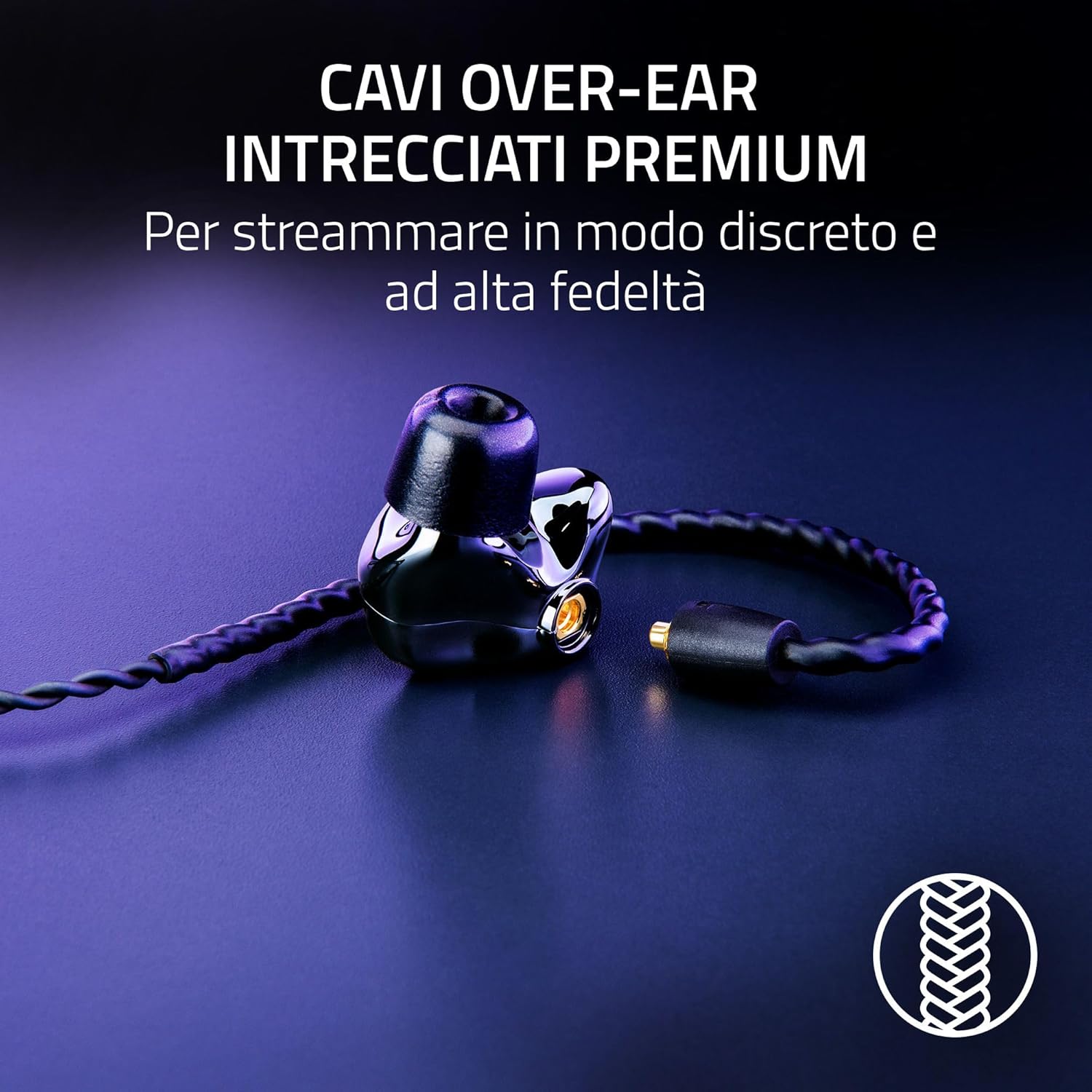 Razer Moray - In-ear Monitor Ergonomico, Nero - immagine 6