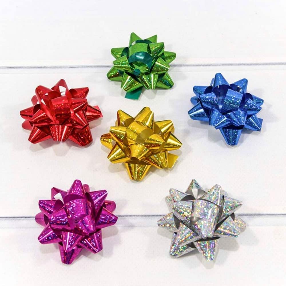 Jonami 100x Fiocchi Regalo Autoadesivi Olografici - immagine 5