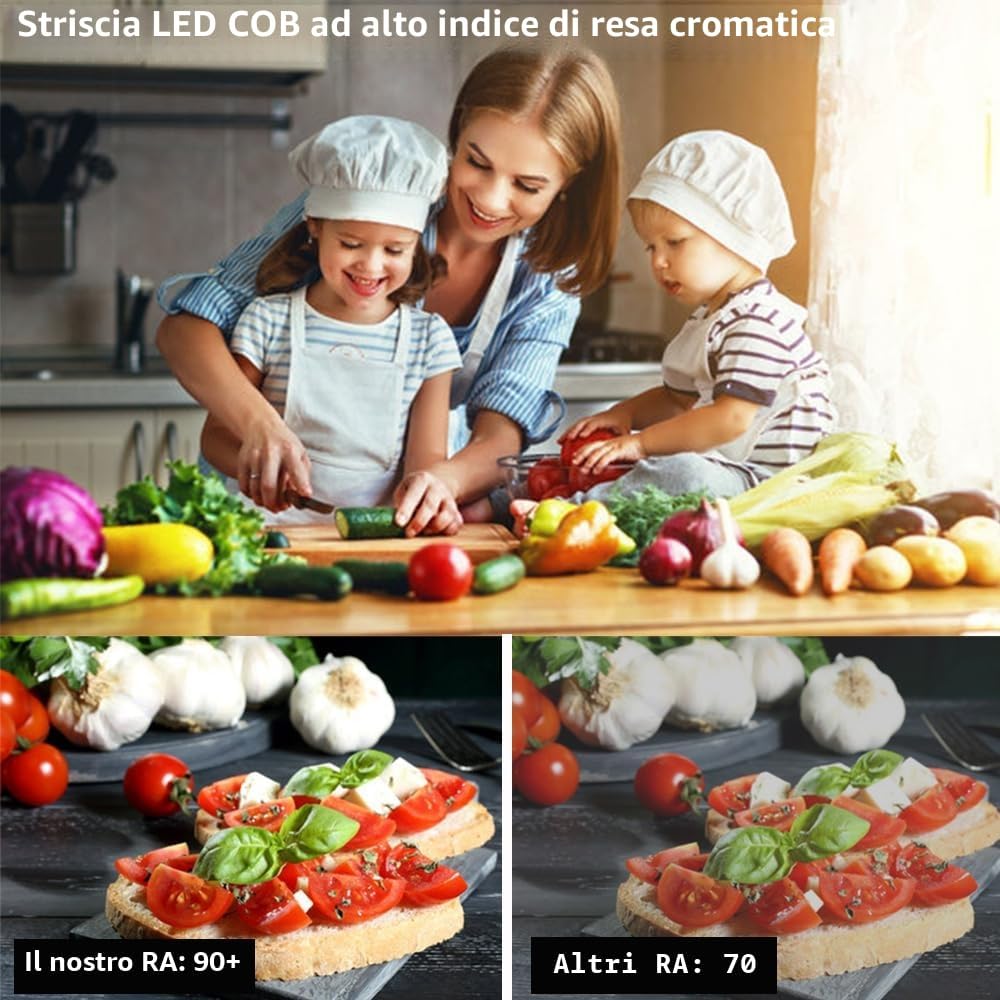 Topai Striscia LED COB 5 Metri 6000K IP65 | Velz