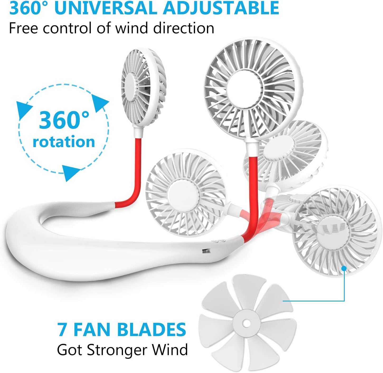 Ultralent - Ventilatore da Collo Portatile USB - immagine 3