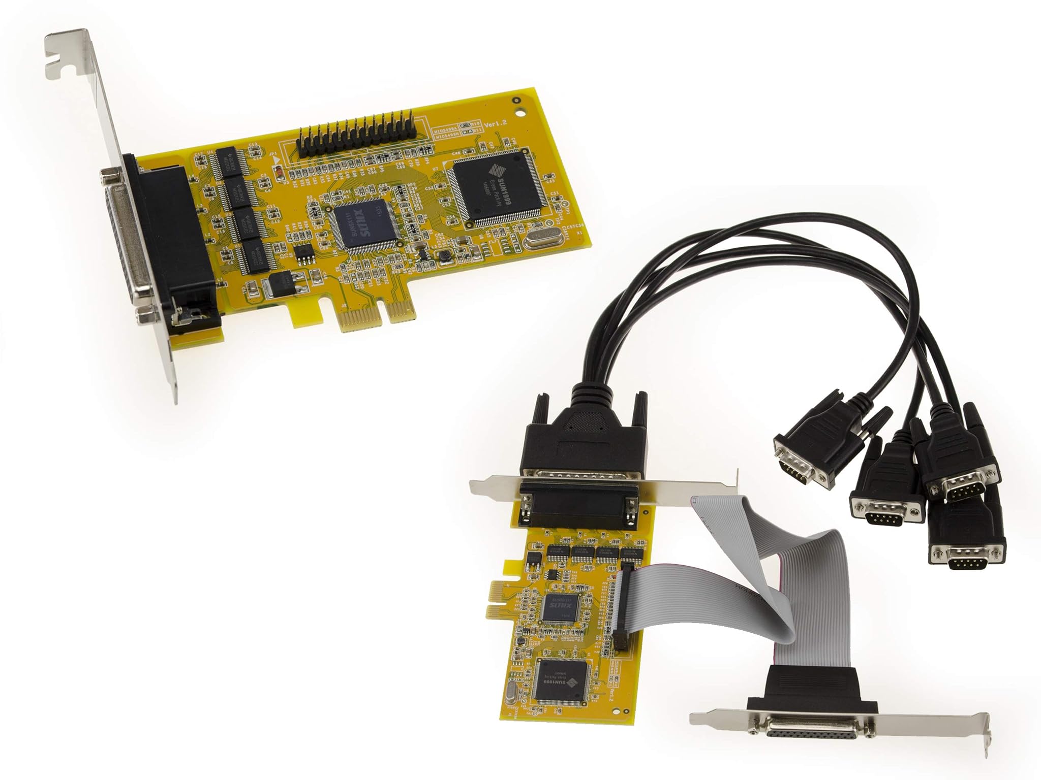 Kalea-informatique Scheda Controller PCIe RS232 e Parallela