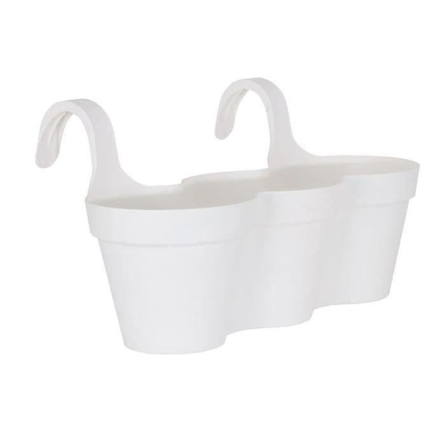 ARTEVASI Vaso Triplo Capri Balcone 54 cm Bianco