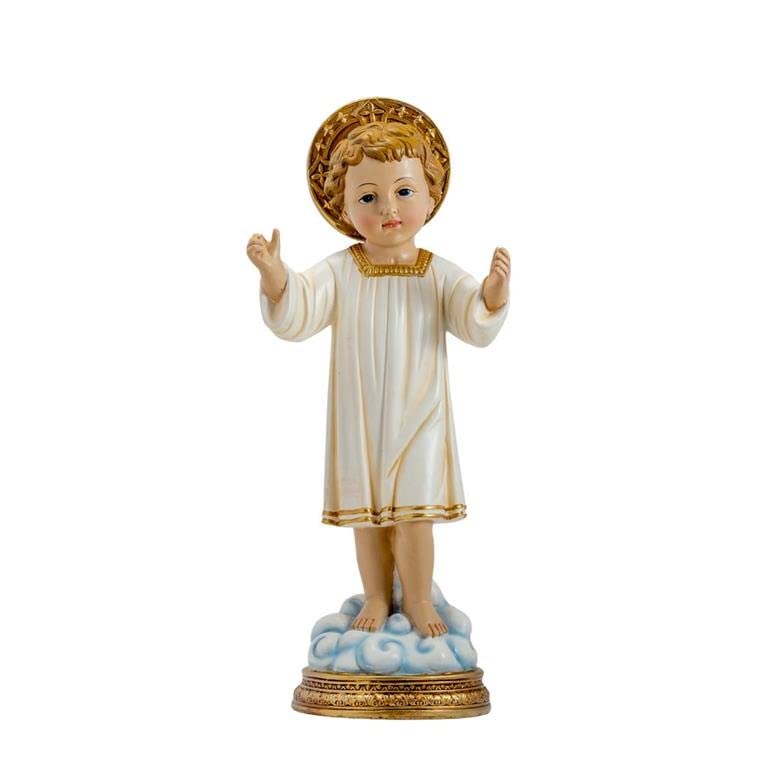 DRW Bambino Gesù in piedi Abito in Resina Dipinto a Mano 30 cm