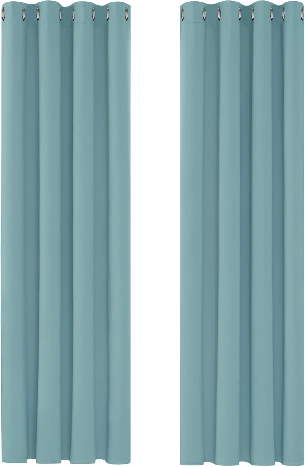 Deconovo Tende Oscuranti 2 Pezzi 140x260 CM, Azzurro - immagine 3